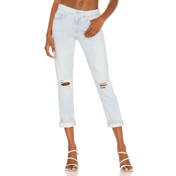 NWT Adriano Goldschmied AG Ex-Boyfriend Slim in Premiere Destroyed Jeans 29 - Picture 2 of 11